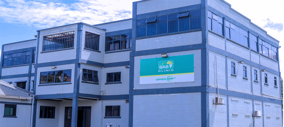 The SAS Lweza Clinic building in Seguku